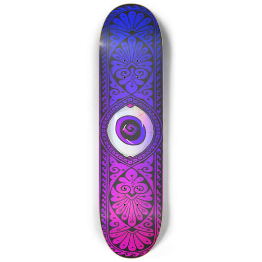 Holographic Eye Purple/Blue Skateboard 8 1/4