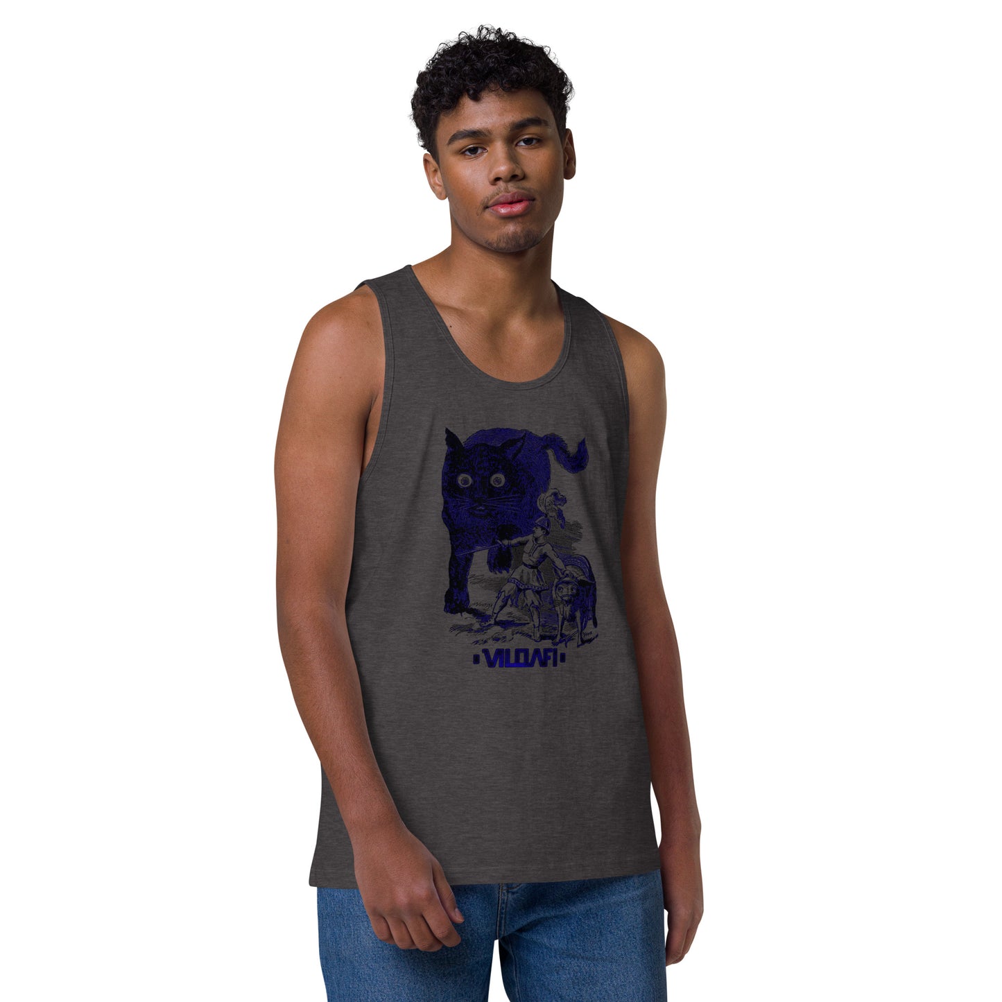 Cat Attack Men’s premium tank top