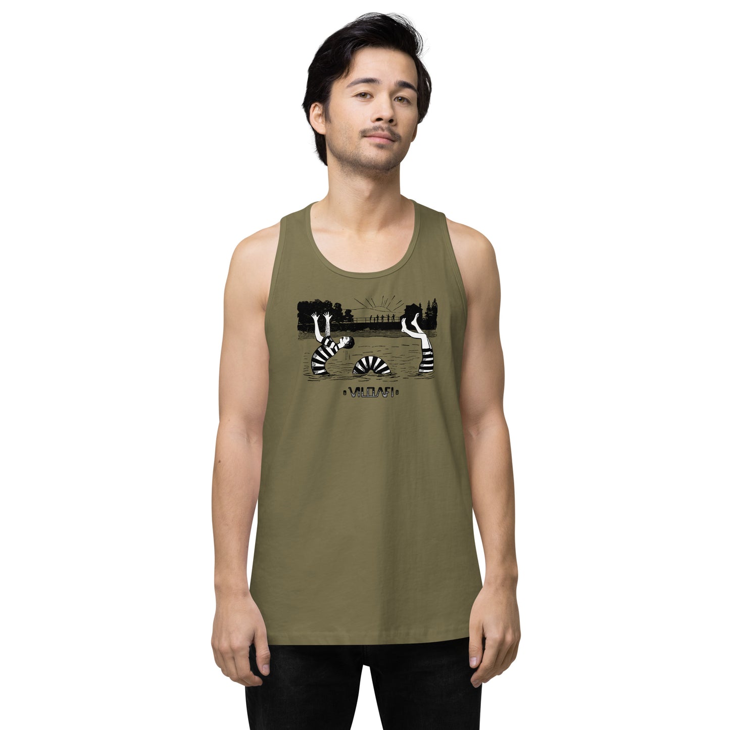 Loch-Ness Man-ster Men’s premium tank top