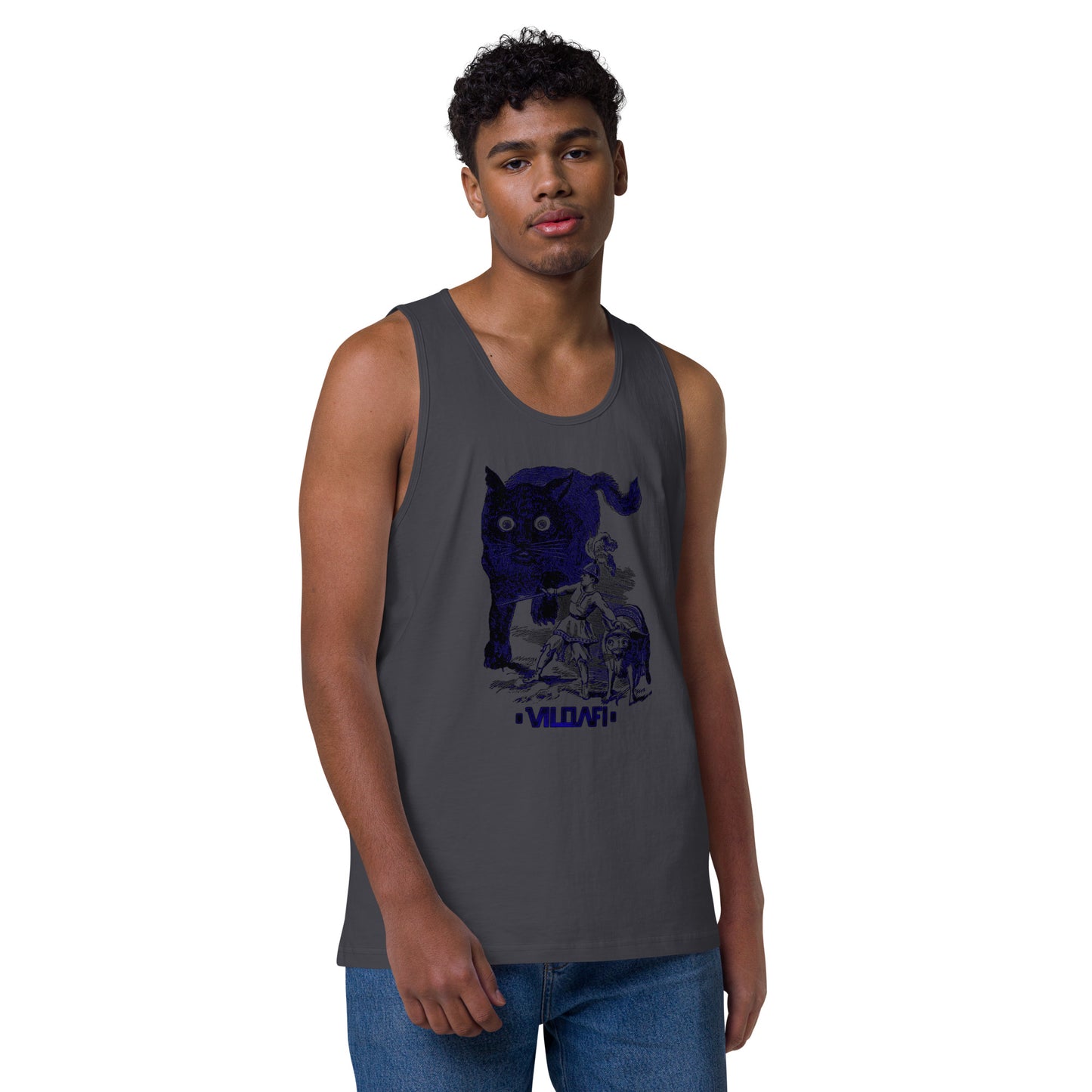 Cat Attack Men’s premium tank top