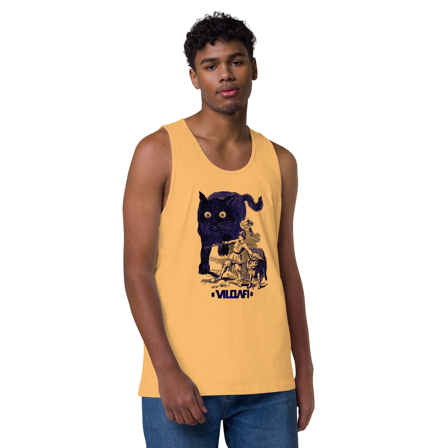 Cat Attack Men’s premium tank top